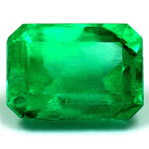 Szmaragd 1,58 ct, zielony, szlif szmaragdowy