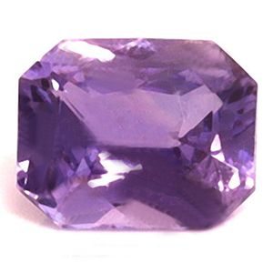 Szafir 1,22 ct, purpurowy, szlif szmaragdowy
