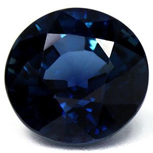 Szafir 3,40 ct, niebieski, szlif okrągły