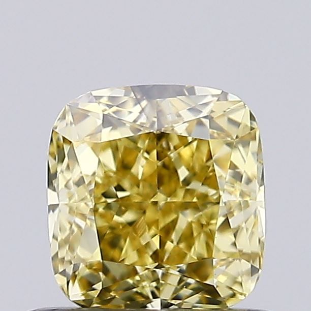 0.7 CT Fancy Intense Yellow CUSHION MODIFIED
