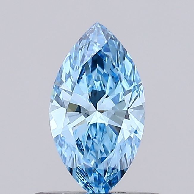 0.49 CT Fancy Vivid Blue MARQUISE
