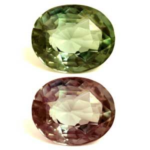 Aleksandryt 1,36 ct, zielony, szlif owalny