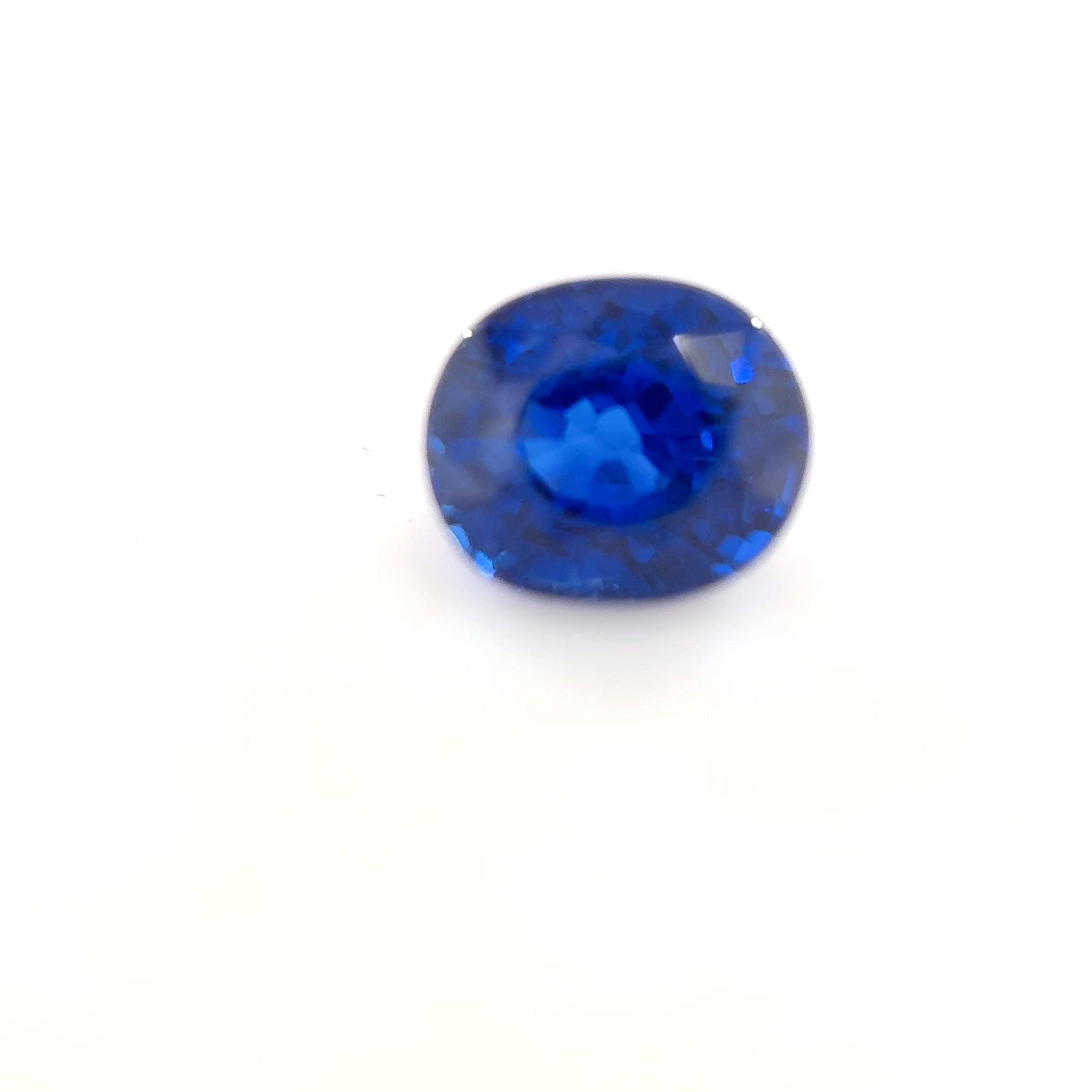 Szafir 1,18 ct, niebieski, szlif owalny