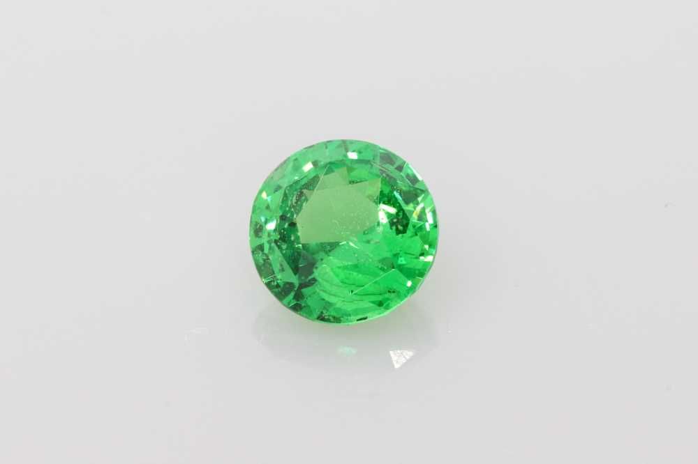 Granat 1,54 ct, zielony, szlif okrągły