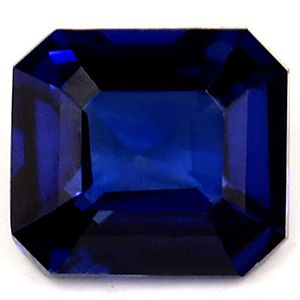 SAPPHIRE FACETED 0.63ct BLUE Intense Blue EC SRILANKA HEATED