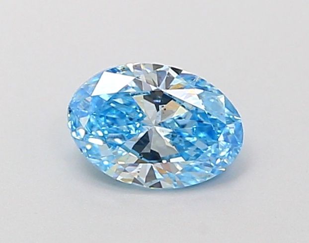 0.51 CT Fancy Vivid Blue OVAL