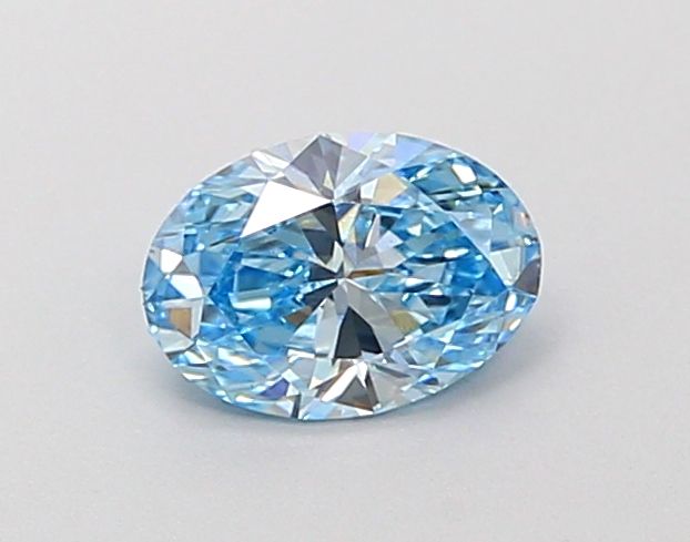 0.52 CT Fancy Vivid Blue OVAL