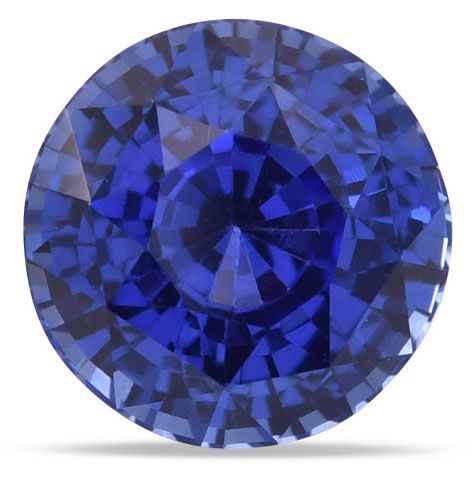 Szafir 5,34 ct, niebieski, szlif okrągły