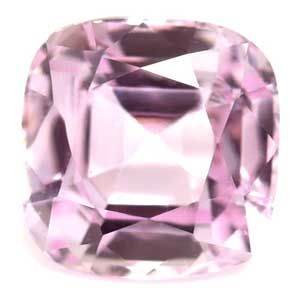 Szafir 1,39 ct, różowy, szlif cushion