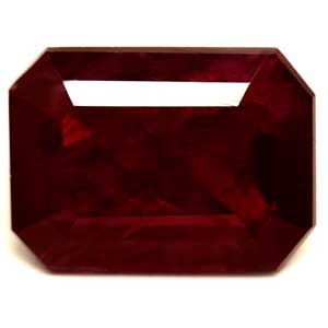 RUBY FACETED 1.22ct RED Pigeon Blood Red SI REST_OF_AFRICA HEATED