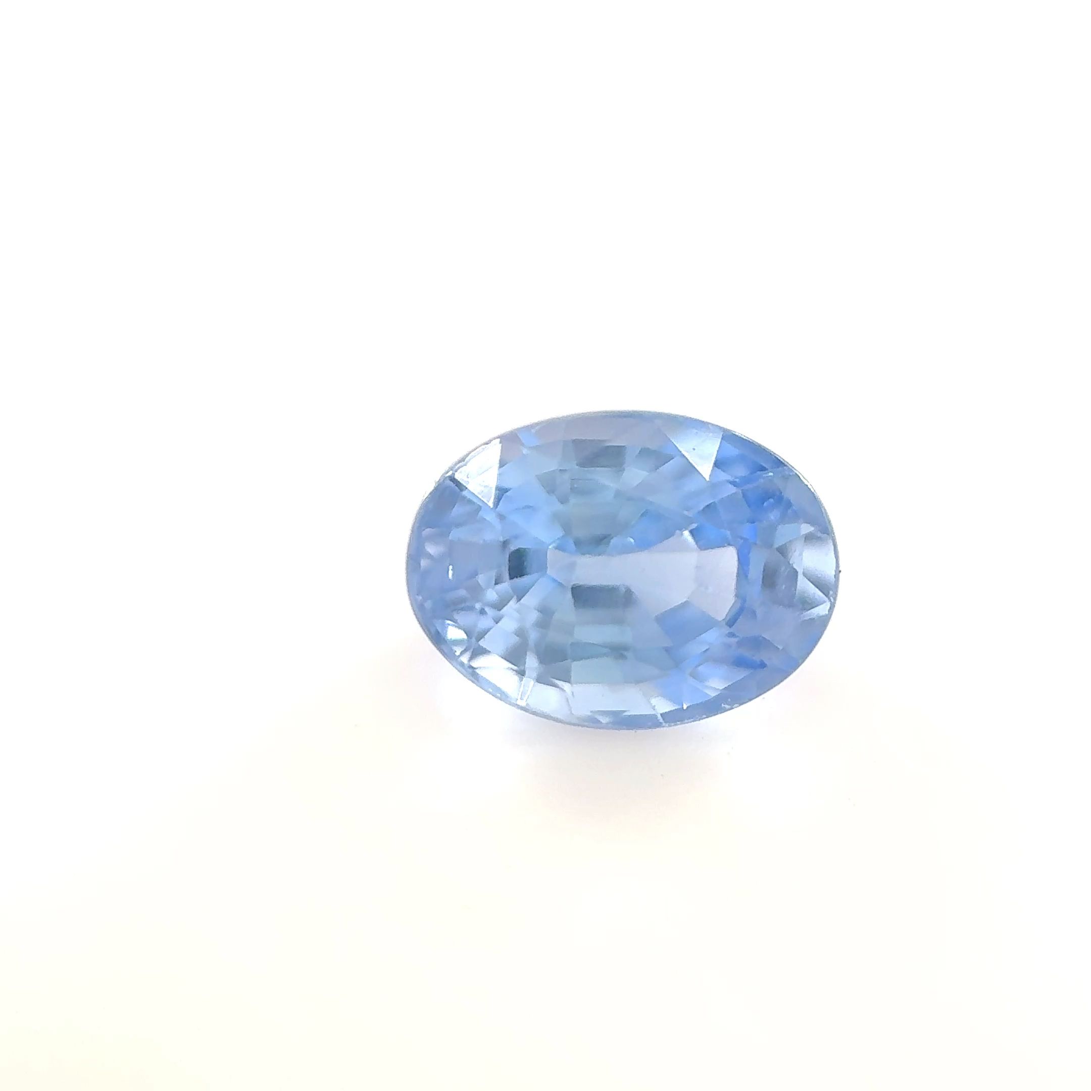 Szafir 1,31 ct, niebieski, szlif owalny