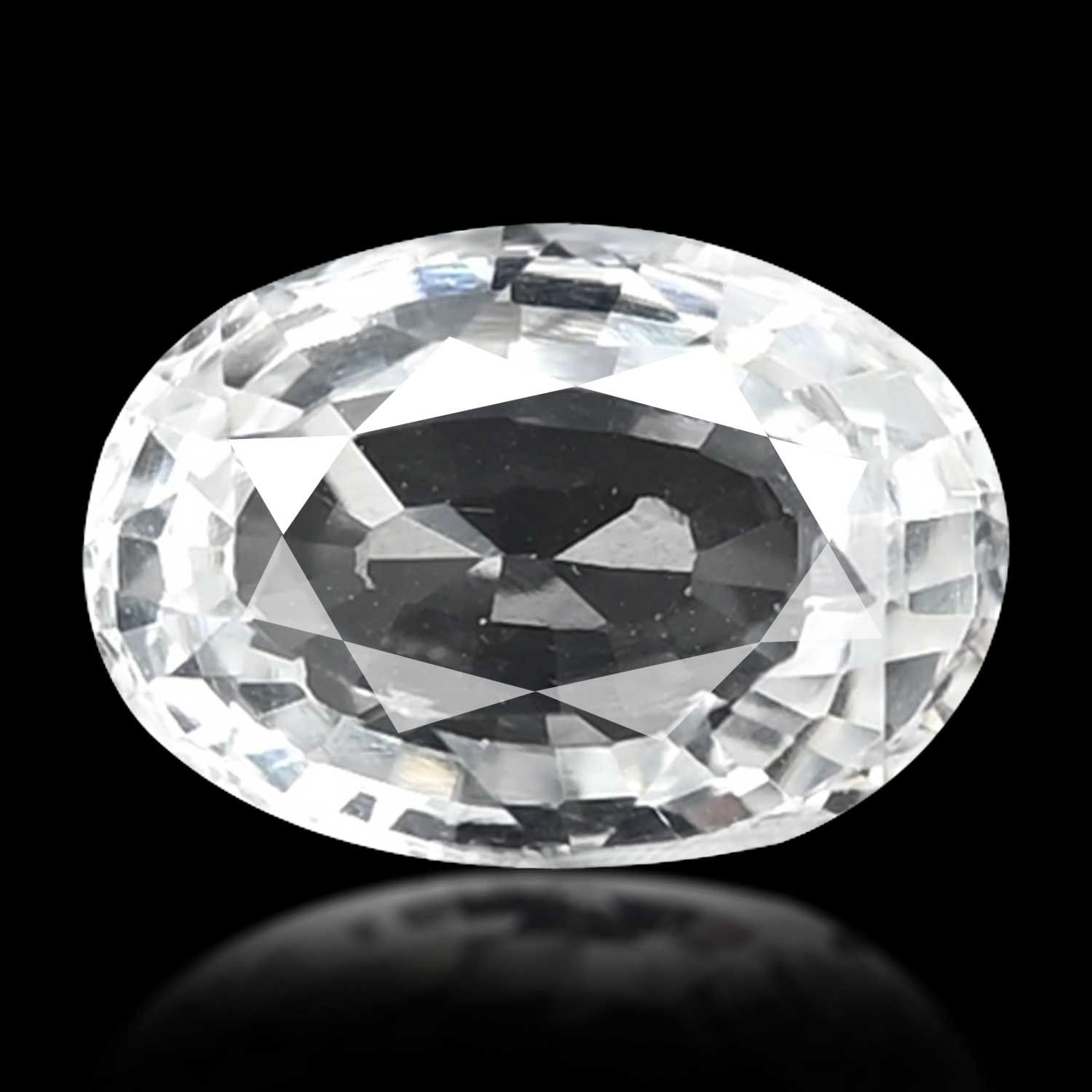 TOPAZ FACETED 7.96ct WHITE MI BRAZIL NONE