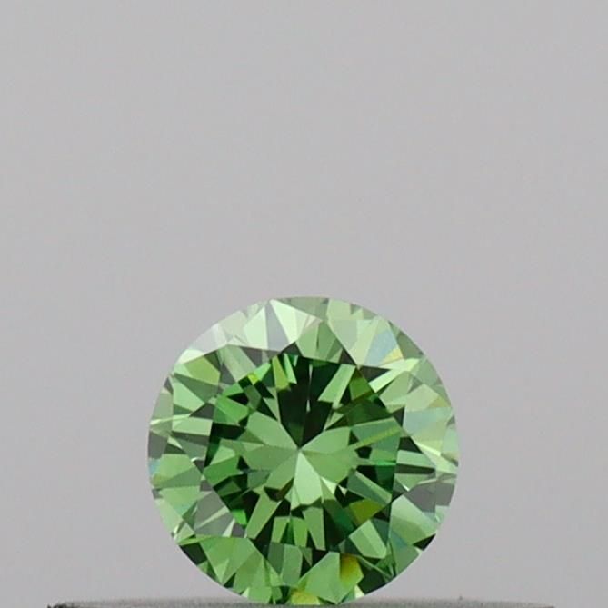 0.19 CT Fancy Vivid Green ROUND
