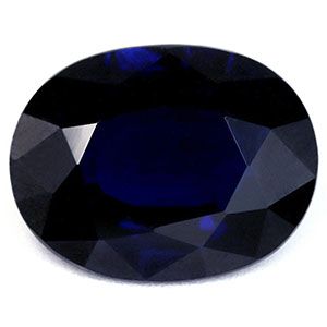 Szafir 2,66 ct, niebieski, szlif owalny