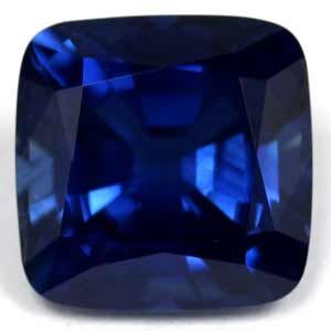 Szafir 4,74 ct, niebieski, szlif cushion