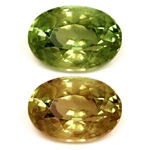 ALEXANDRITE FACETED 0.74ct GREEN Yellowish green to Brownish Purple EC SRILANKA NONE