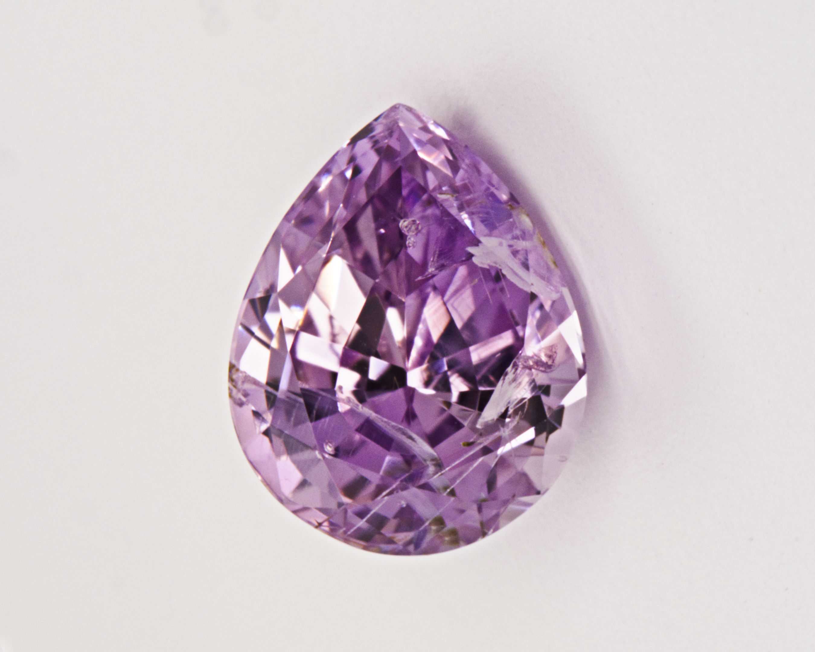 Szafir 1,23 ct, różowy, szlif gruszka