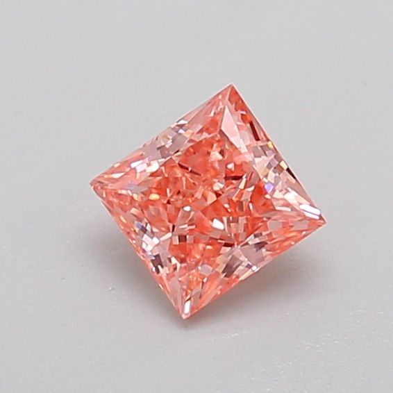 0.43 CT Fancy Intense Orangey Pink PRINCESS