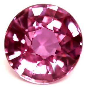 Szafir 1,44 ct, różowy, szlif okrągły