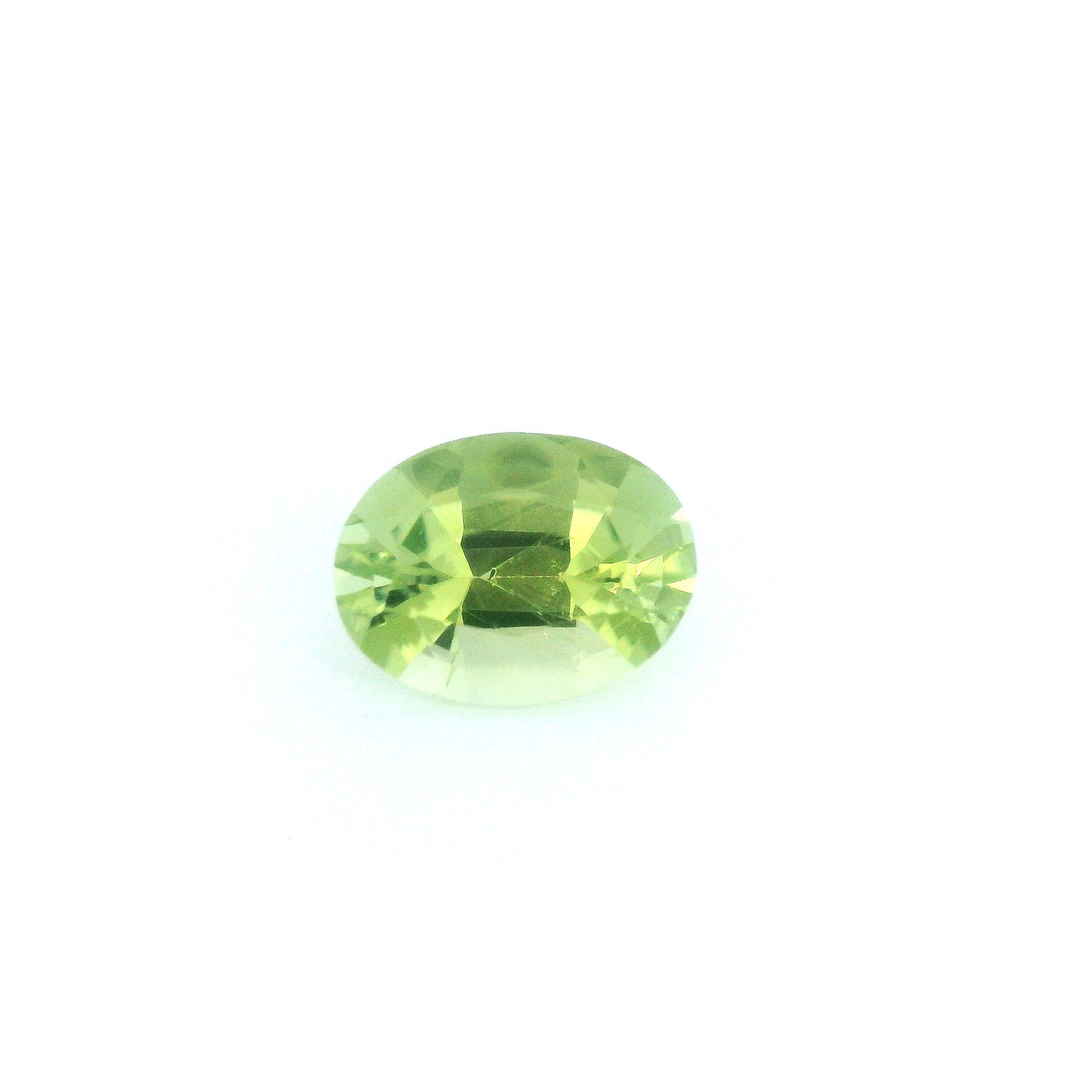 Turmalin 1,28 ct, zielony, szlif owalny