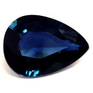 SAPPHIRE FACETED 0.88ct BLUE Deep Blue EC MADAGASCAR NONE