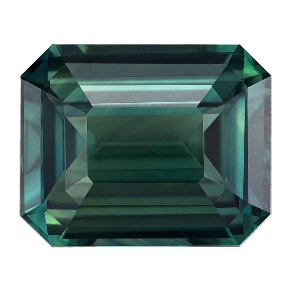 SAPPHIRE FACETED 5.52ct TEAL SI MADAGASCAR HEATED