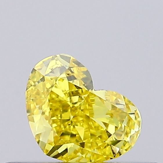 0.22 CT Fancy Vivid Yellow HEART