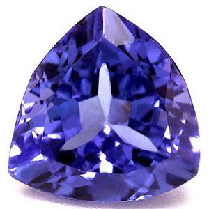Tanzanit 1,49 ct, niebieski, szlif trilliant