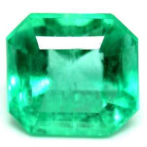 Szmaragd 3,95 ct, zielony, szlif szmaragdowy