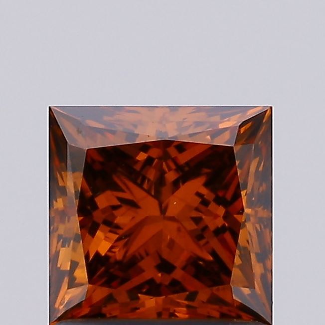 1.03 CT Fancy Vivid Brownish Orange PRINCESS