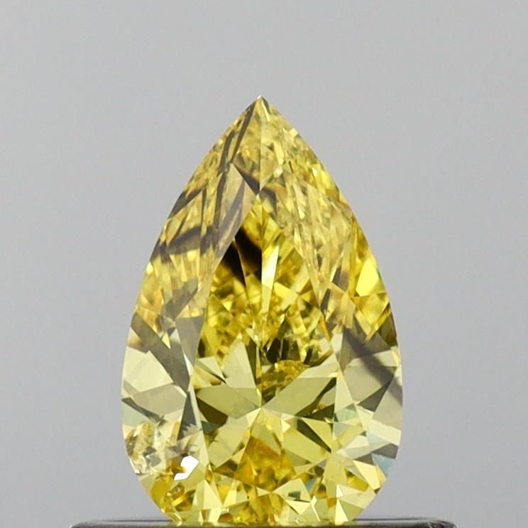 0.49 CT Fancy Vivid Yellow PEAR