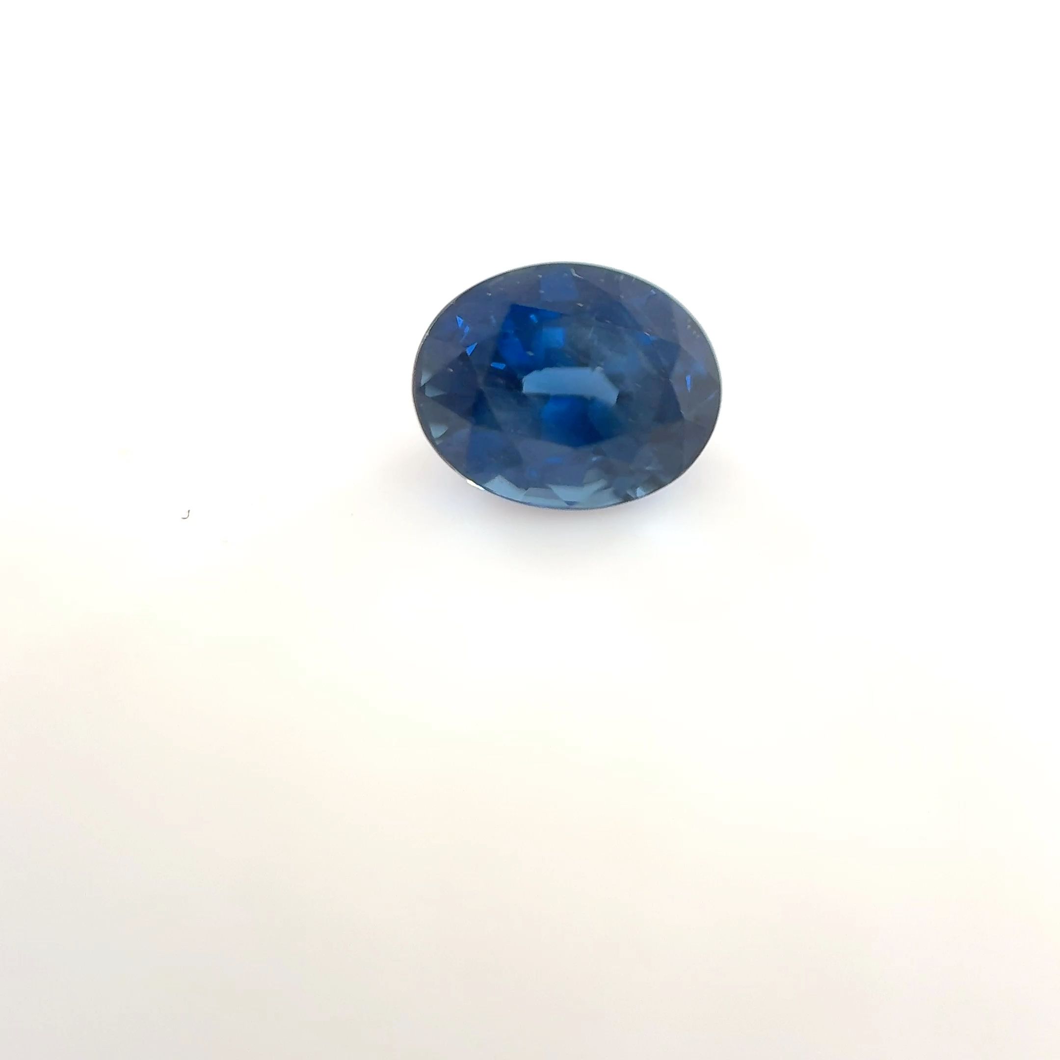 Szafir 1,06 ct, niebieski, szlif owalny