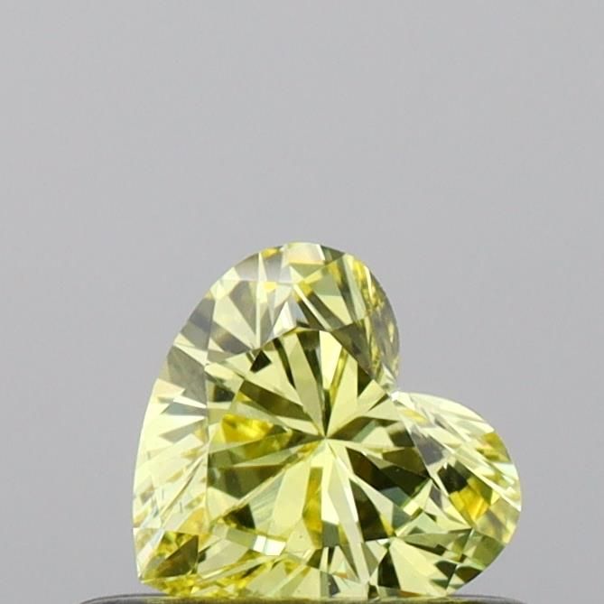 0.31 CT Fancy Vivid Yellow HEART