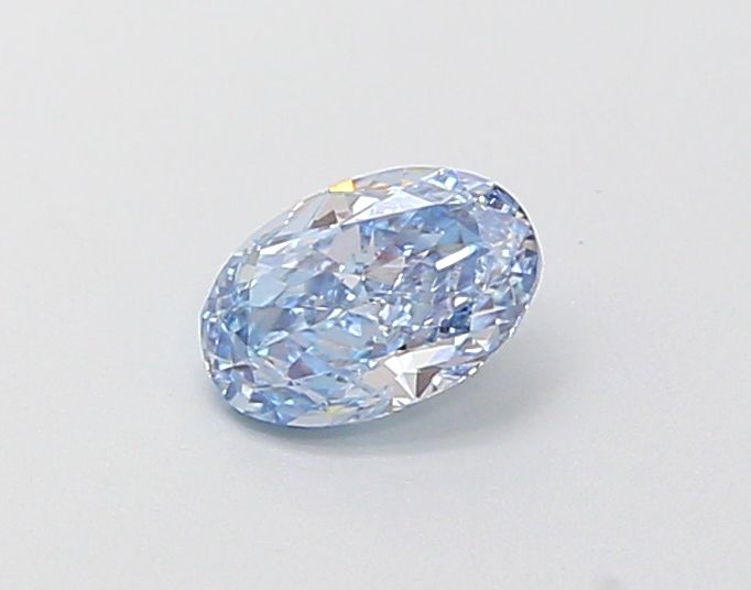 0.41 CT Fancy Intense Blue OVAL