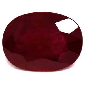 RUBY FACETED 3.01ct RED Pigeon Blood Red SI REST_OF_AFRICA HEATED