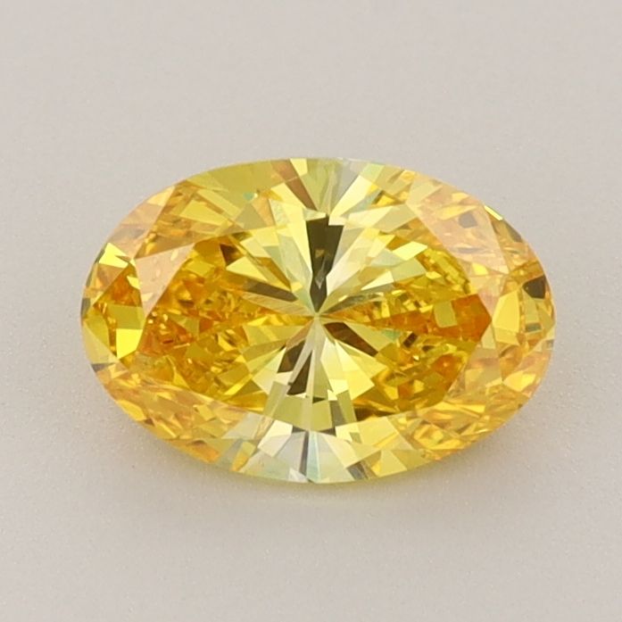 0.87 CT Fancy Vivid Yellow OVAL