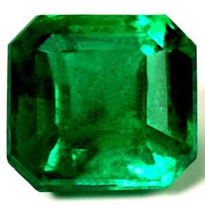 Szmaragd 1,73 ct, zielony, szlif szmaragdowy