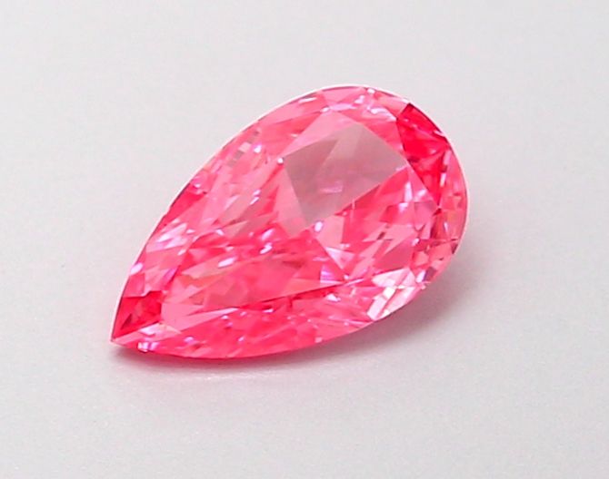 0.37 CT Fancy Vivid Pink PEAR