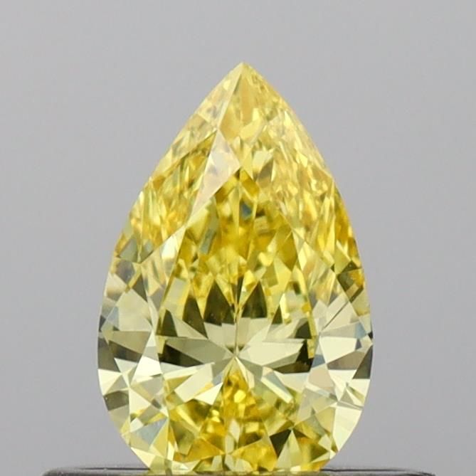0.41 CT Fancy Vivid Yellow PEAR