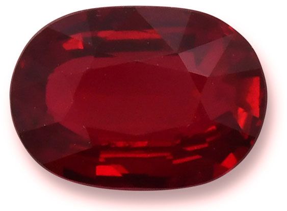Rubin 3,07 ct, czerwony, szlif owalny