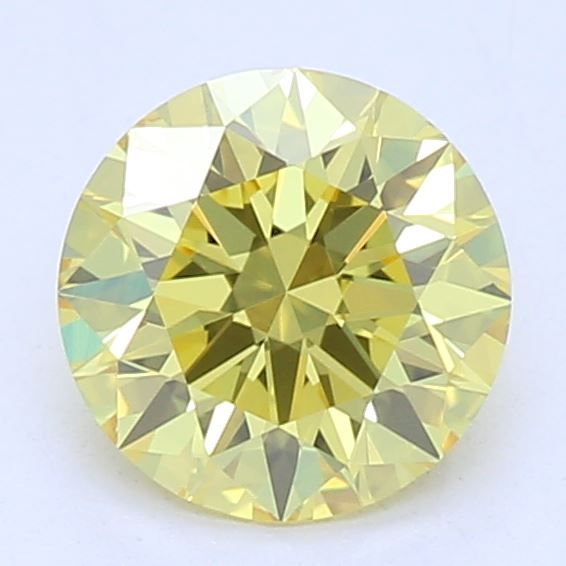 0.53 CT Fancy Vivid Yellow ROUND