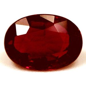 Rubin 1,03 ct, czerwony, szlif owalny