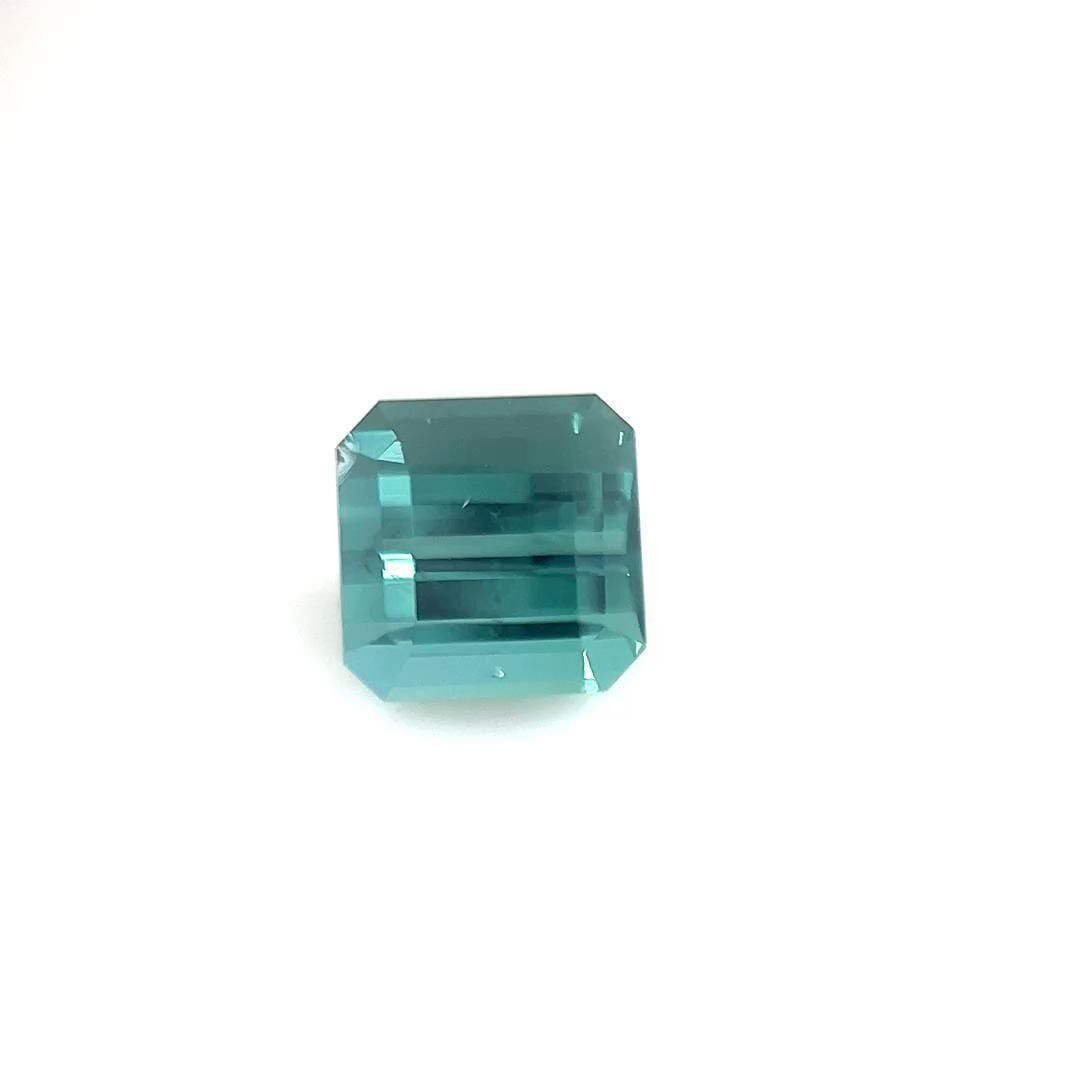 Turmalin 1,06 ct, niebieski, szlif szmaragdowy