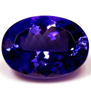Tanzanit 12,31 ct, niebieski, szlif owalny