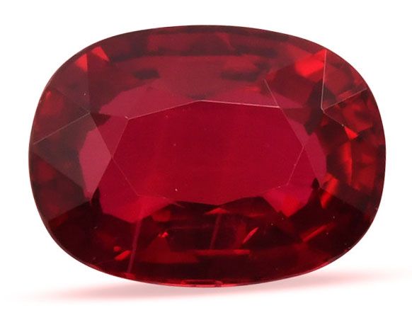 Rubin 1,08 ct, czerwony, szlif cushion