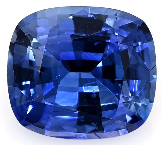 Szafir 1,04 ct, niebieski, szlif cushion