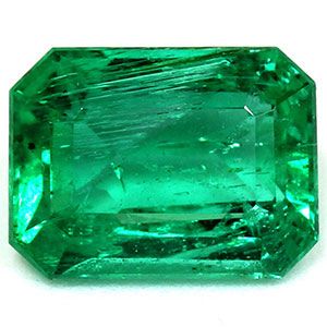Szmaragd 1,68 ct, zielony, szlif szmaragdowy