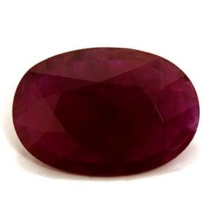 Rubin 5,32 ct, czerwony, szlif owalny