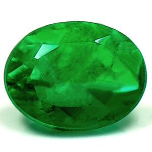Szmaragd 1,03 ct, zielony, szlif owalny
