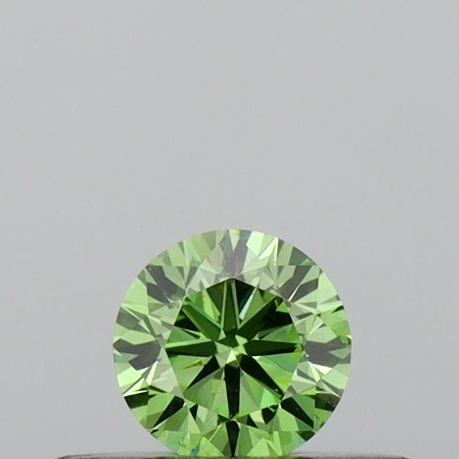 0.2 CT Fancy Vivid Green ROUND